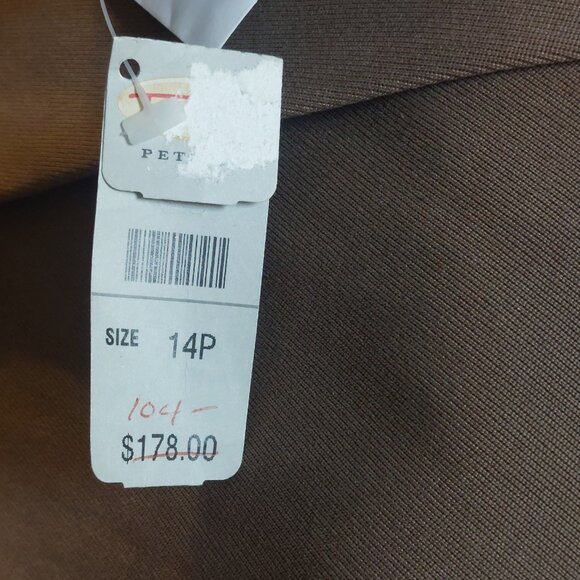 Talbots Petites Women’s Light Brown Silk Blazer Jacket Size 14P NWT - Picture 5 of 7